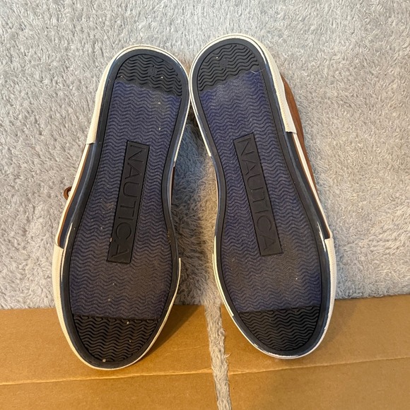 Nautica Berrian Youth Kids Tan PU Lace Up Sneakers Shoes Size 5 US 4 UK 37 EUR - Picture 7 of 9